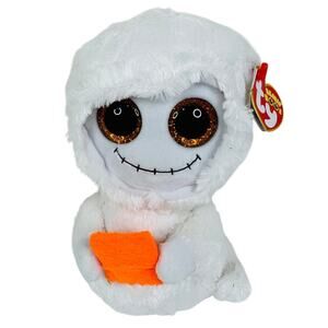 TY Beanie Boos 6" MIST Ghost Halloween White Plush Boo Trick or Treat NWT